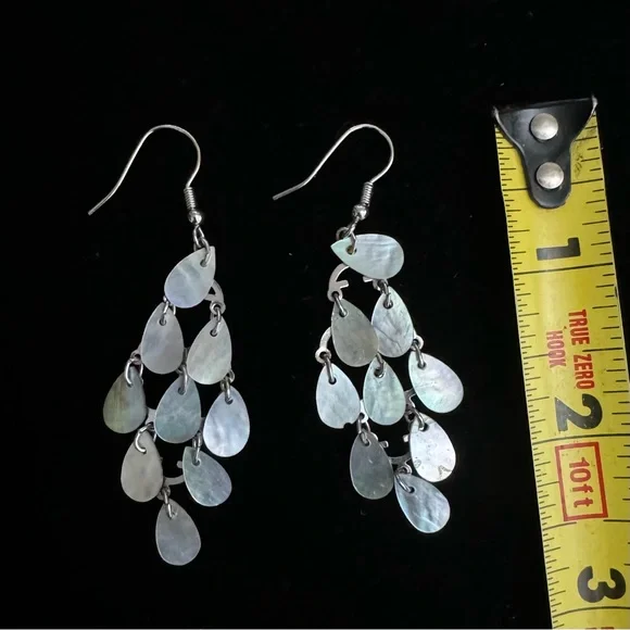 Women’s Top - Olive Green V-Neck with Sequins by For Joseph Fortune - Size M - Picture 15 of 16